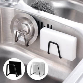 Stainless Steel Sponges Holder Self Adhesive Sink Organiser Rustproof and Waterproof Sink Storage Holder Drying Rack