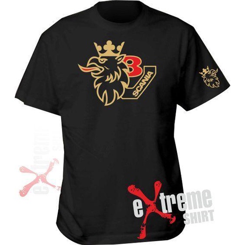 เสื้อยืดครอป เสื้อยืดแขนสั้น พิมพ์ลาย Scania Trucker Hgv Gold Edition Lorry Driver Extreme พลัสไซซ์ 