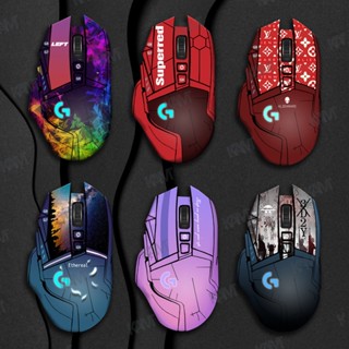 Kam Logitech G502 HERO สติกเกอร์ป้องกันเหงื่อสำหรับเมาส์ที่มีสีสันกันลื่น PVC ที่จับด้านข้างที่สวยงามฟิล์มป้องกันสติกเกอร์เคลือบด้านกันเหงื่อตกแต่งป้องกันรอยขีดข่วน