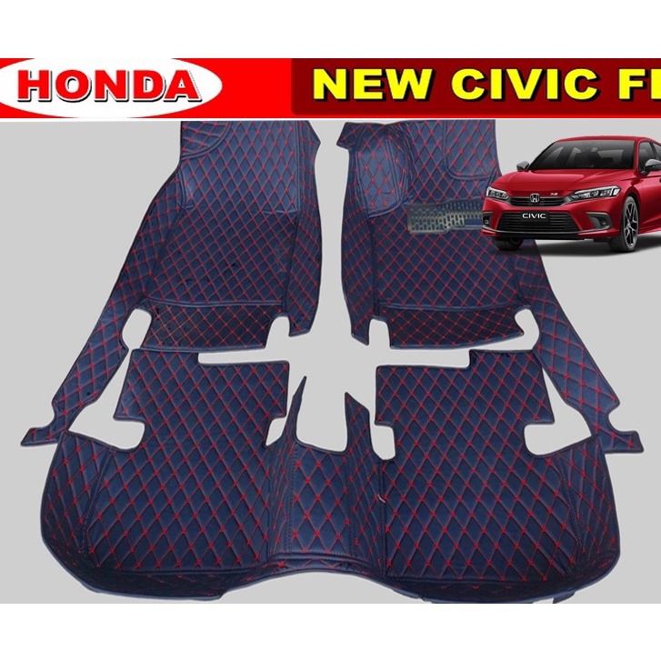 CIVIC  01-25  dimension FD  FB  FD   FE  พรมหนัง6D เข้ารูปตรงรุ่น วัสดุเกรดเอ สามารถกดเลือกสีพรมได้