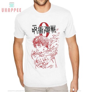 เสื้อยืดคอกลม ผ้าฝ้าย พิมพ์ลาย Jujutsu Kaisen 0 สีขาว สไตล์คลาสสิก สําหรับผู้ชาย