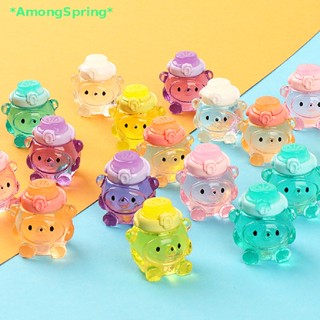 AmongSpring&gt; Mini Simulation Bear Water Cup Small Bottle Cute Food Toys Convenience Store Toy new