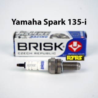 หัวเทียน BRISK X-Line 4 เขี้ยว แกนเงิน Yamaha Spark 135-i Spark Plug (8X21ROA) รองรับทุกน้ำมัน Made in EU