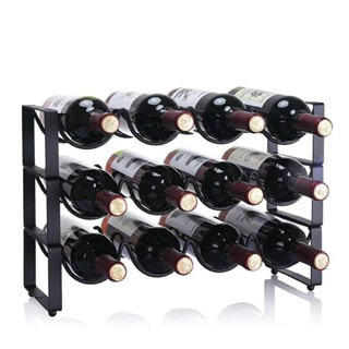 ที่วางขวดไวน์ เคาน์เตอร์บาร์ ชั้นเก็บไวน์ Red wine storage rack ที่วางขวดไวน์ ชั้นเก็บขวดน้ำ ชั้นเก็บขวดไวน์ ต่อได้