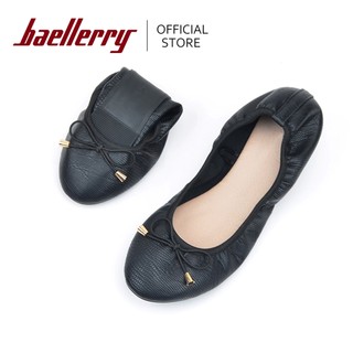 Baellerry High Quality Fashion Flat Shoes Women Elegant And Comfortable Flats Bowknot Foldable Shoes