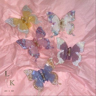 Lock and Keep Jewel กิ๊บผีเสื้อ Scarlet Butterfly Hair Claw