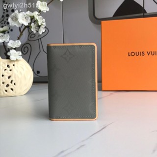 ►○☾Lv Mens Short Wallet Multi-Layer