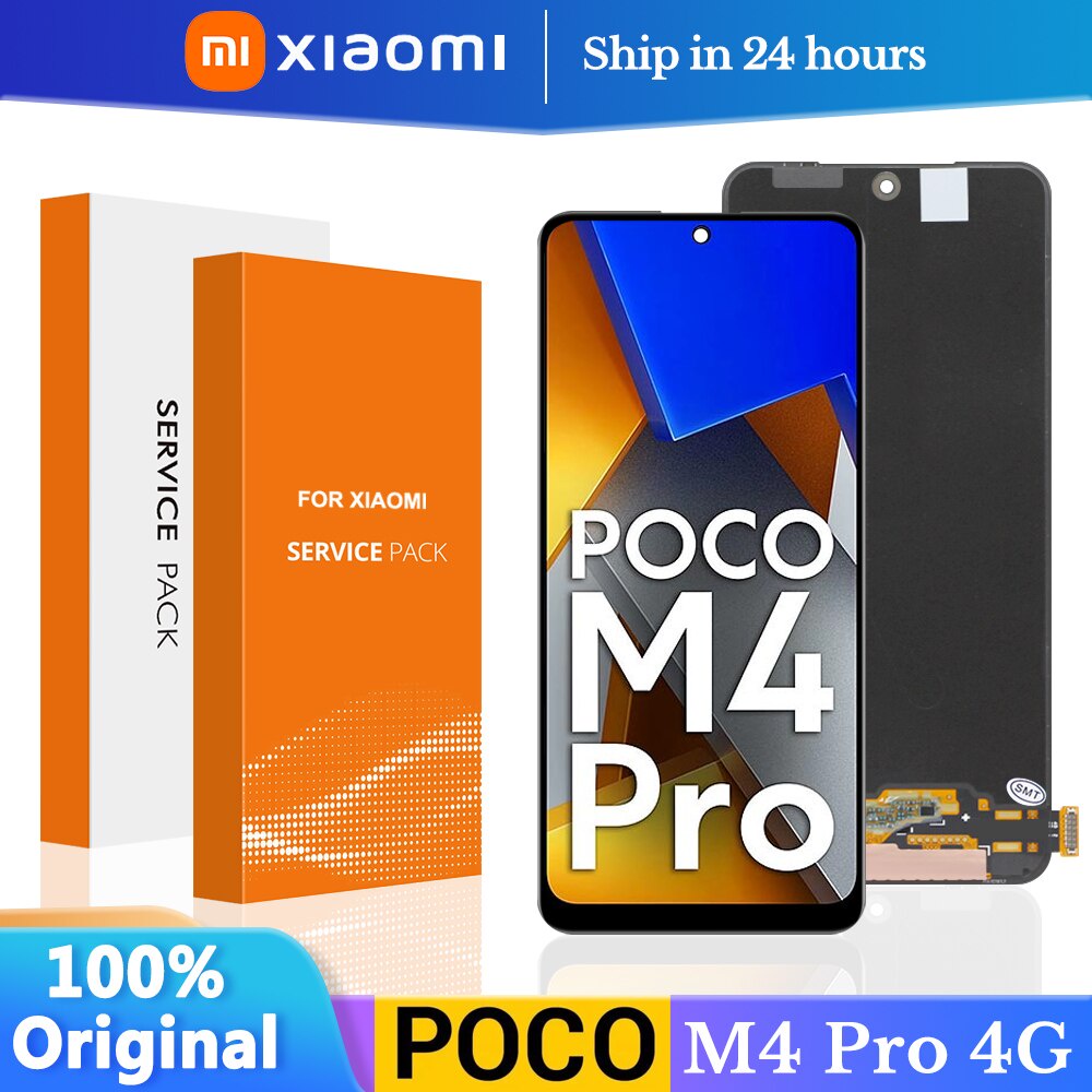 6.43"สําหรับ Xiaomi Poco M4 Pro 4G จอแสดงผล LCD Touch Screen Digitizer Assembly MZB0B5VIN, 2201117ปี