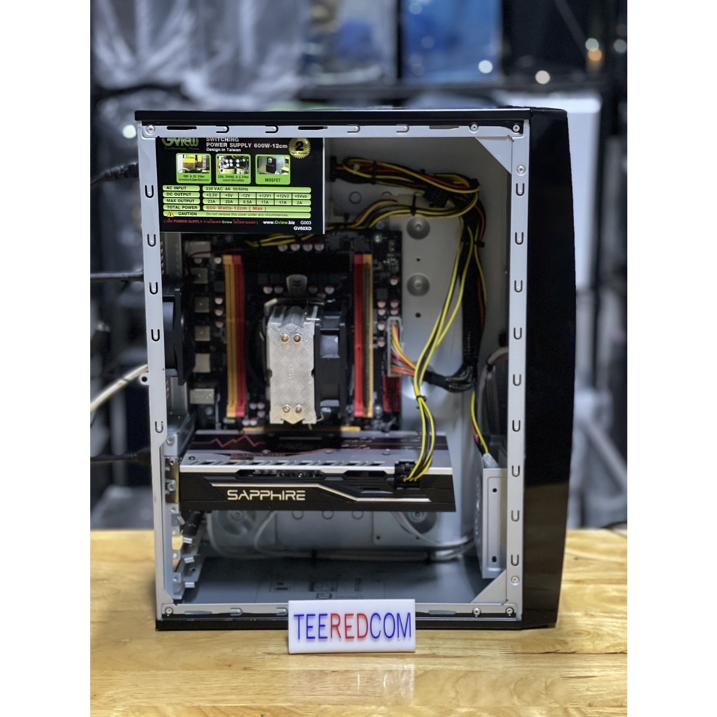 คอมเล่นเกมส์ ทํางาน ตัดต่อ เเรงๆ  CPU E5 2690 8C 16T Turbo 3.8Ghz/RAM 16GB/RX 550 4GB/ SSD M.2 Nvme 256GB