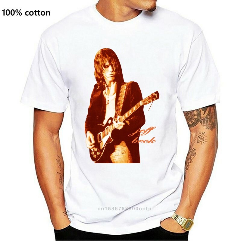 2022 Men Tเสื้อJff Beckกีตาร์พระเจ้าRockคอนเสิร์ตVINTAGE retro Tเสื้อแฟชั่นO-คอTees