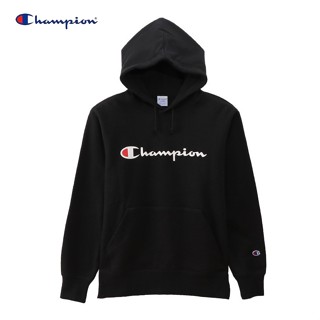 [สินค้าของแท้ล้างสต็อก] Champion เสื้อกันหนาวมีฮู้ด รุ่น C3-Q102 เสื้อสเวตเตอร์คลุมด้วยผ้า Champion ปักลาย