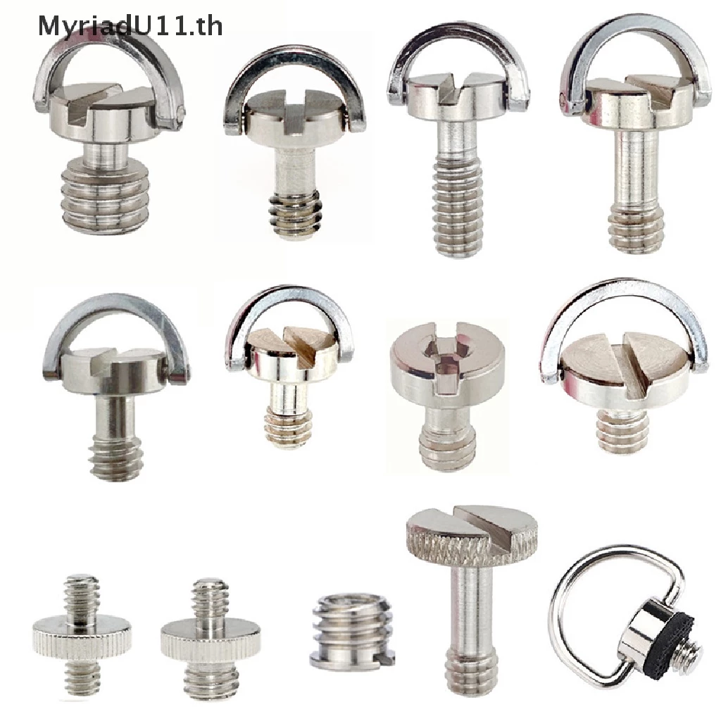 Myriadu อะแดปเตอร์สกรู 1/4 นิ้ว ปลดเร็ว สําหรับขาตั้งกล้องวิดีโอ