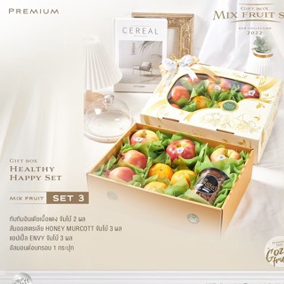 กล่องของขวัญผลไม้รวมพรีเมี่ยม Mix fruit set 3