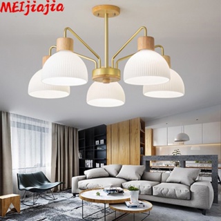 Meijiajia โคมไฟระย้า LED สไตล์นอร์ดิก สําหรับตกแต่งเพดาน ห้องนั่งเล่น ห้องนอน บาร์