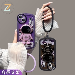 Zymello เคส OPPO Reno8 T 5G Reno8 T 4G Reno8 Z 5G Reno7 Z 5G Reno6 Z 5G Reno 8 5G Reno 7 5G Reno 6 5G Reno 5 Reno 4 Reno 2F เคสโทรศัพท์ซิลิโคนนักบินอวกาศแฟชั่นพรีเมี่ยม