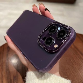 【Detachable lens case/2 in 1/Matte Purple】เคส compatible for iPhone 11 pro max 12 pro max 13 pro max 14 pro max case hard case