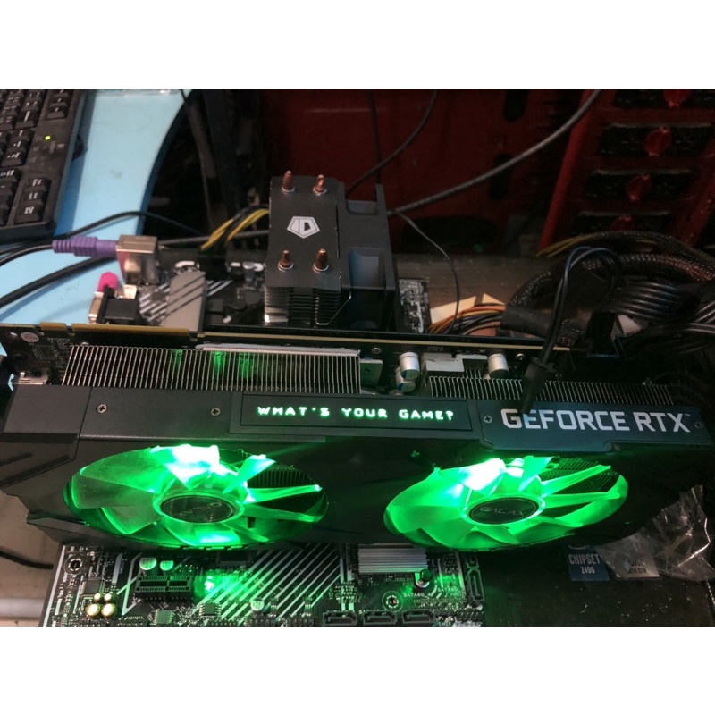 galax rtx2070 super 8gb 1 click oc รุ่นงานเทพ ไฟสวย แรงกว่า rtx3060 มีแต่ตัว สภาพสวย ไม่มีตำหนิ ปกติ