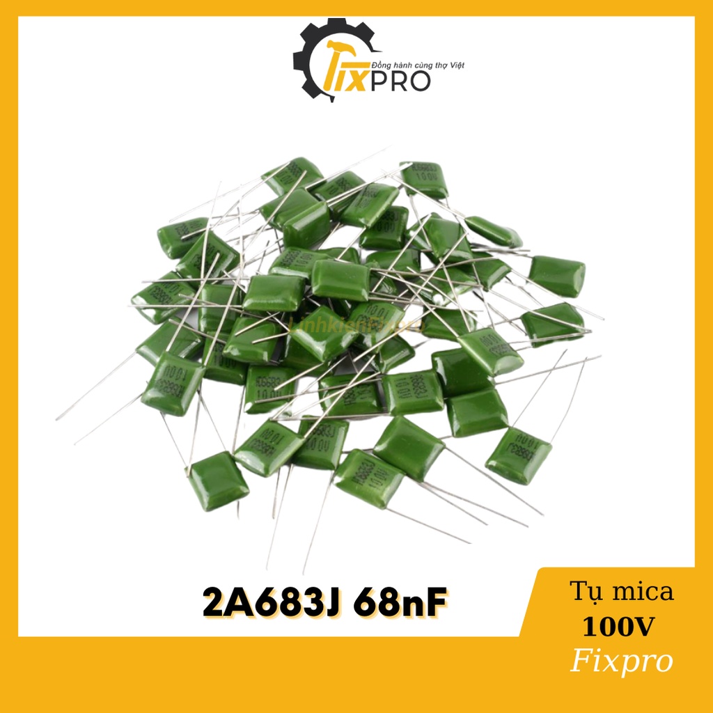 ตัวเก็บประจุไมก้า 2A683J 68nF 100V (10c)