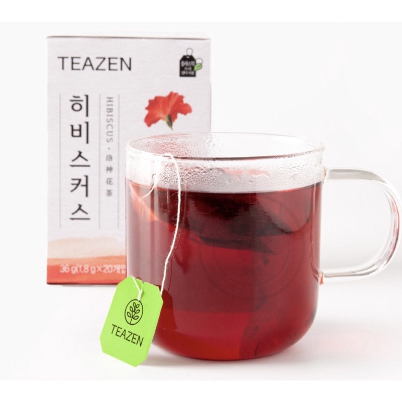 Hibicus tea 🌺 ชาจากดอกชบาเข้มข้น ยี่ห้อ TEAZEN หอมหวายอมเปรี้ยว ชาสุดฮิตจากเกาหลี🇰🇷