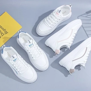 SY SHOP899 รองเท้าผ้าใบหญิง รองเท้าผ้าใบสีขาว ผ้านุ่ม NO.H31