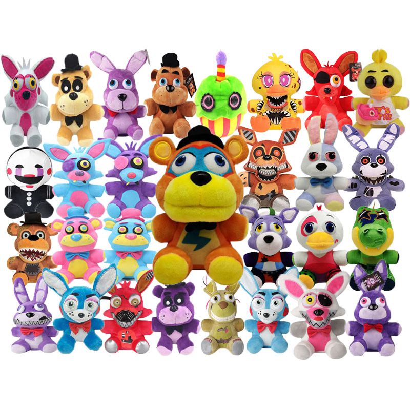 43cm Game Five Nights At Freddy's Plush Warm Pillow Golden Fazbear FNAF  Plush Toys Family Bolster Toys Gifts