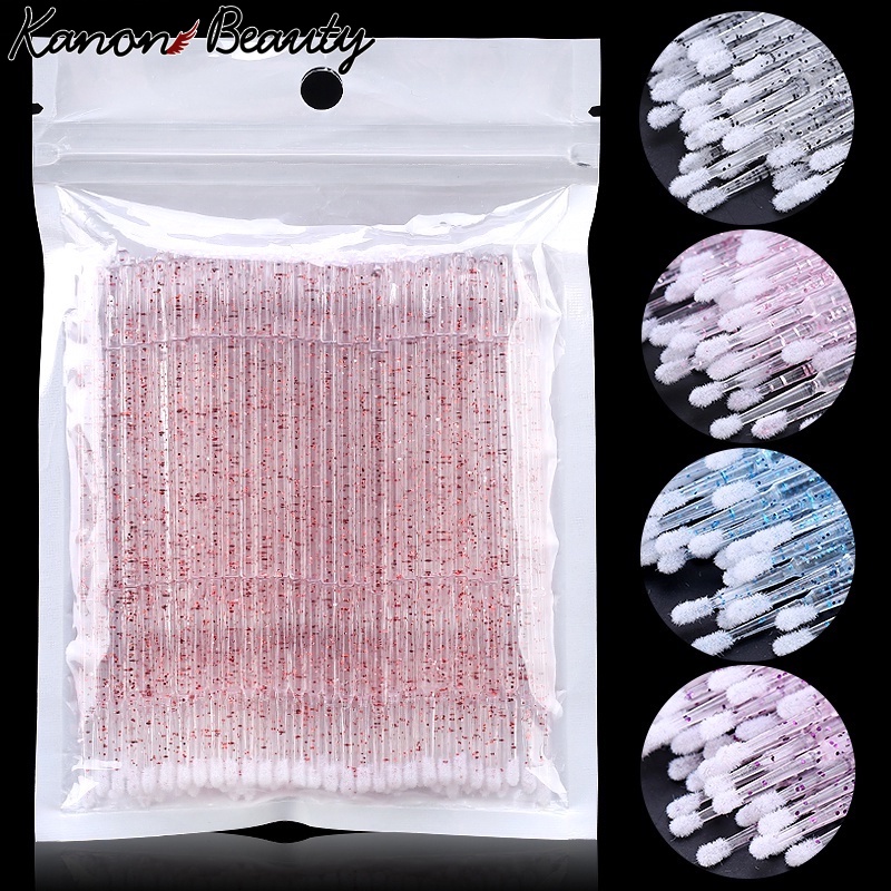 แปรงขนตาคริสตัล Microbrushes แบบใช้แล้วทิ้งเครื่องมือกําจัด Applicator