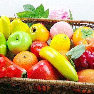 [B_398] Artificial Fruit Apple Banana Lemon Lifelike Photography Home Decor