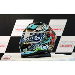 หมวกกันน็อค RANDOM HELMETS รุ่นCZ-R BT RAIJIN FUJIN GROSS MINT