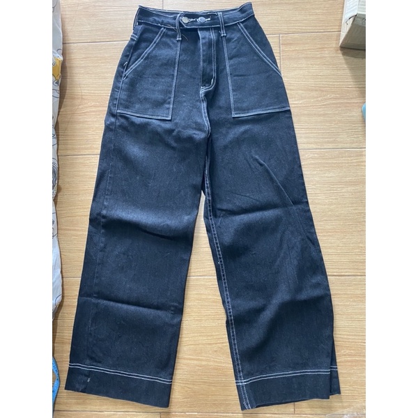 กางเกงยีนส์ ขายาว เอวสูง KIDDI.S มือสอง
