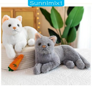 [Sunnimix1] ของเล่นตุ๊กตาแมวน่ารัก เหมือนจริง สําหรับตกแต่ง