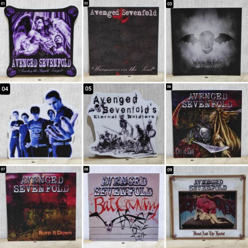 AVENGED SEVENFOLD A7x สติ๊กเกอร์ (วัสดุไวนิล) ส่วน 1
