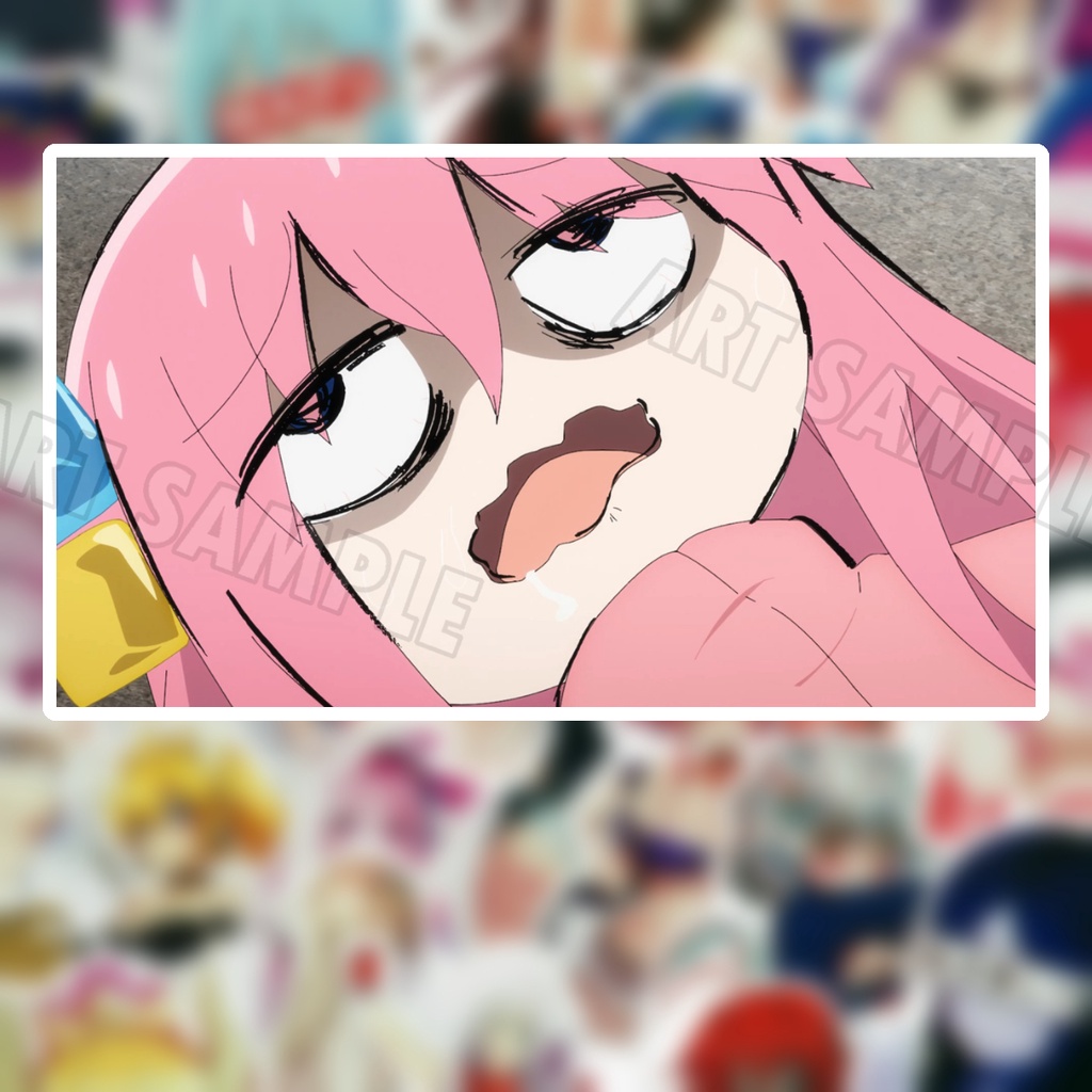 BOCCHI THE ROCK! Screen Shot อนิเมะสติ๊กเกอร์ 2 ชิ้น Stickers BOCCHI อนิเมะ สติกเกอร์ อนิเมะ Bocchi 