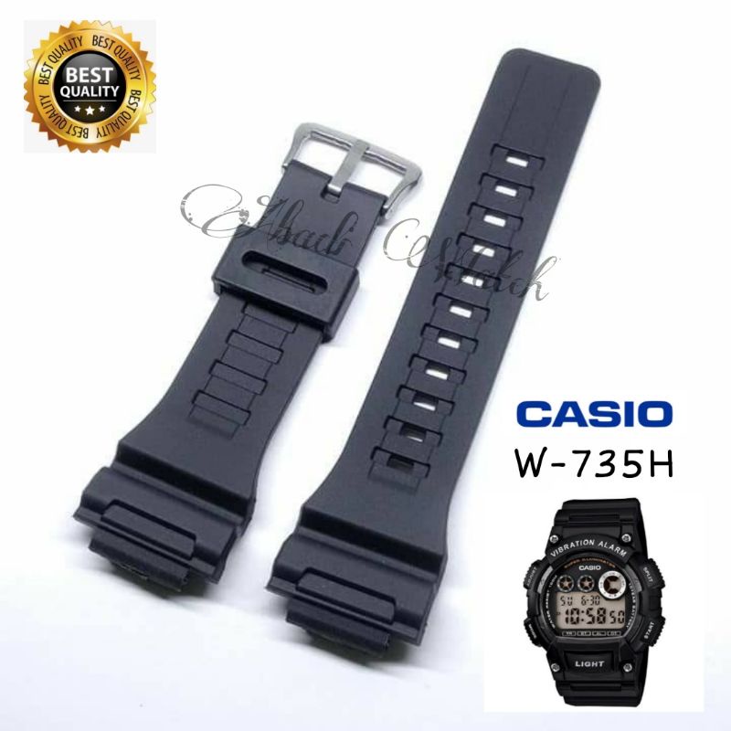 CASIO W-735H W735H สายรัดยาง CASIO W 735H
