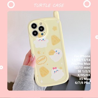 [พร้อมส่ง] เคสโทรศัพท์มือถือ ซิลิโคน ลายการ์ตูน ขนาดเล็ก สําหรับ iPhone 14 13 12 11 PROMAX XS XR XSMAX SE2020 6 7 8PLUS MINI