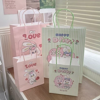 พร้อมส่งในไทย ขายดี มี20แบบ ถุงกระดาษ ลายกระต่าย ESTHER PUPPY น่ารัก สำหรับใส่ของ ของขวัญ
