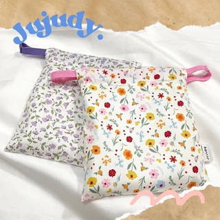 💓🧸พร้อมส่ง🧸💖กระเป๋าหูรูด ✨ถุงผ้าหูรูด มีซับใน ลายน่ารักๆ🫶🏻🐰✨🪴🩵Jujudy.shop