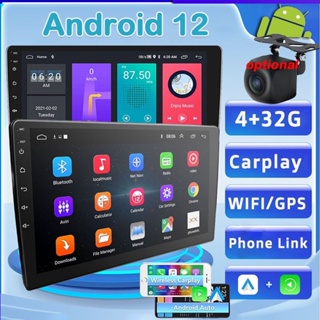 4 + 32G Double 2Din 9  / 10  Android 11 รถสเตอริโอ Carplay GPS Wifi หน้าจอสัมผัสวิทยุ + กล้อง