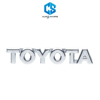 (แท้💯%) โลโก้ TOYOTA ขนาด 1.5 x 7.5 cm. (ติดท้าย FORTUNER)