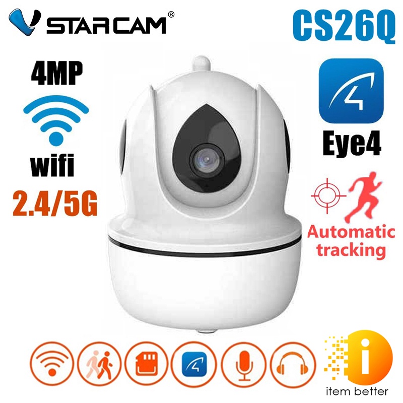 VStarcam CS26Q กล้องวงจรปิด IP Camera ความละเอียด 4 MP มีAI รองรับ WIFI 5G