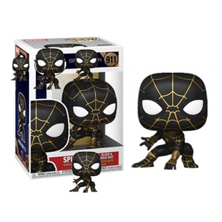 Funko Pop Marvel Spider-man No Way Home สไปเดอร์แมน สีดํา ทอง 911