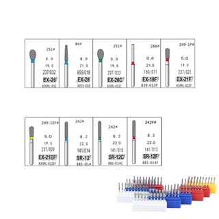 10Pcs/Box EX/SR Series Dental Diamond Burs FG 1.6mm