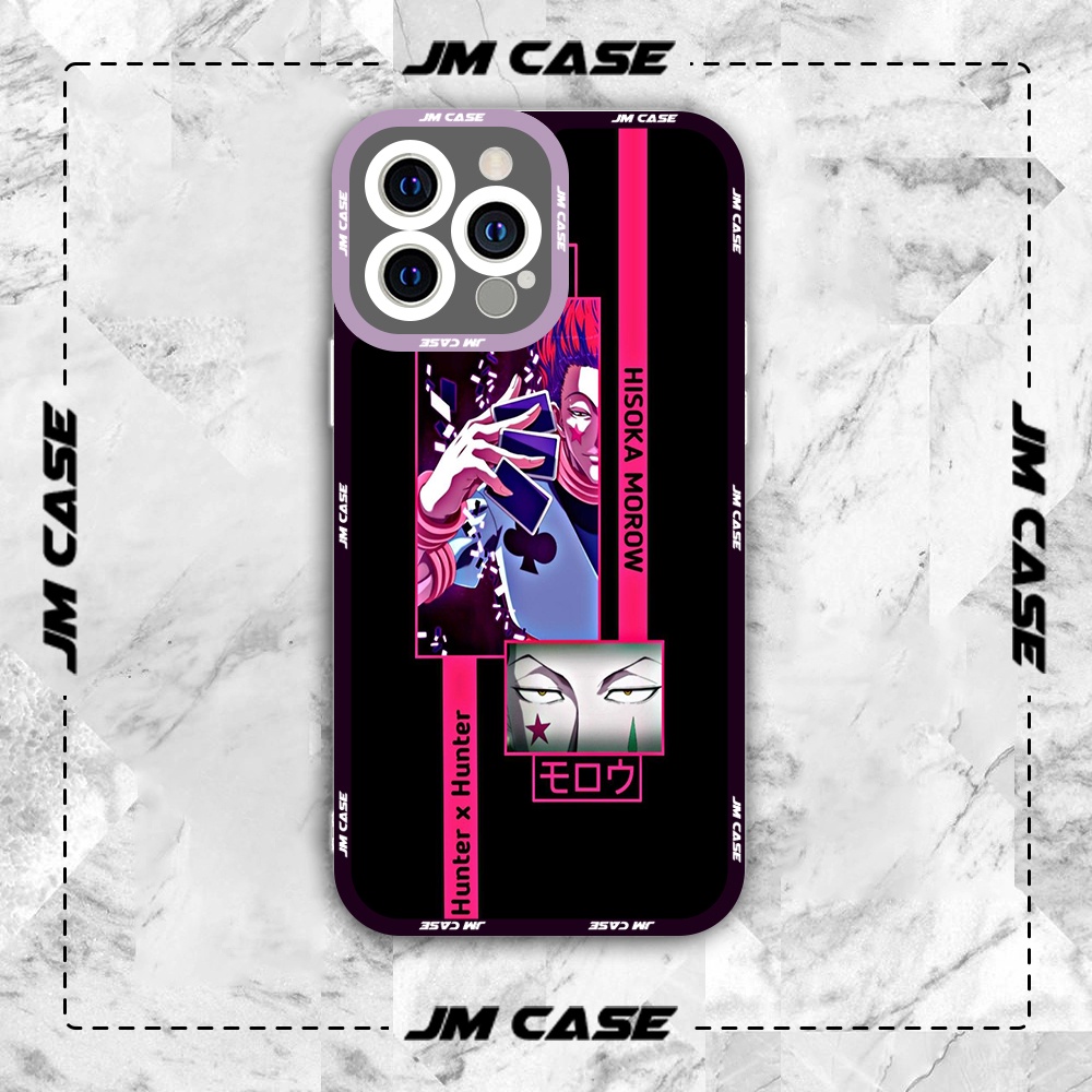 JMCase Hisoka Morow Hunter x Hunter อะนิเมะมังงะ iphone case samsung xiaomi oppo ขอบสี่เหลี่ยม