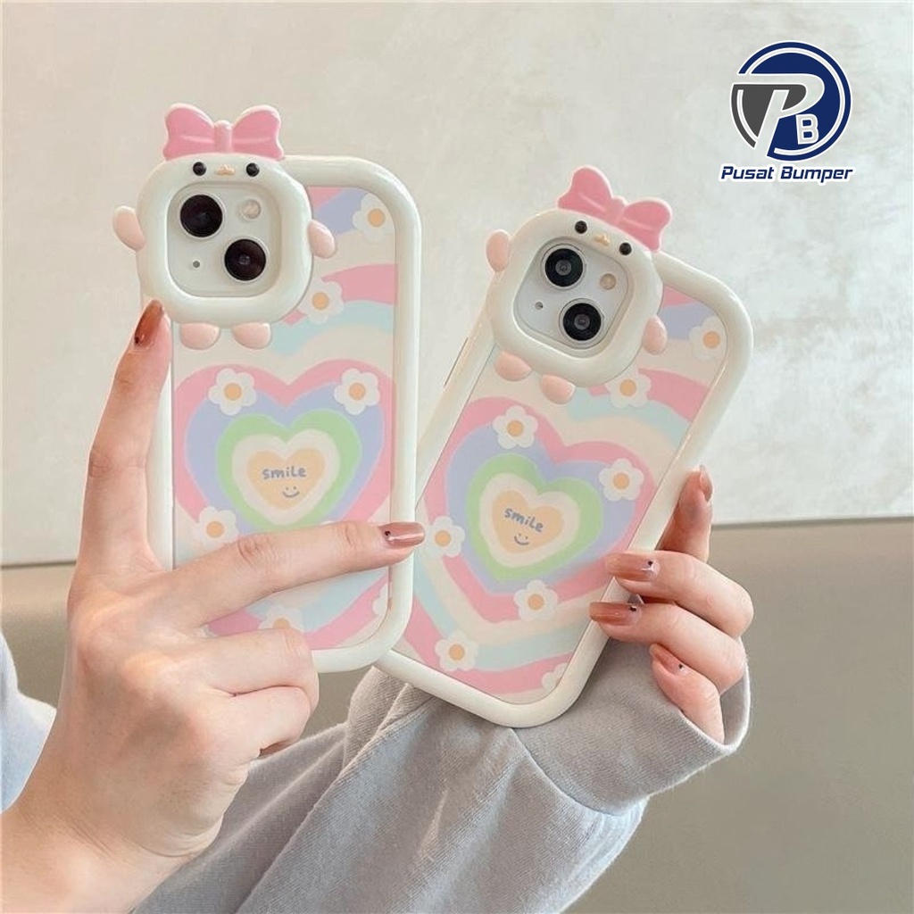 SS127 SOFTCASE 3D HEART MOTIF สําหรับ XIAOMI REDMI 9 9A 9I 9C 10A 9T 10 10C C40 12 4G 12C 11A NOTE 9