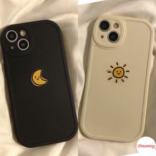 เคสโทรศัพท์มือถือ แบบนิ่ม ลายดวงจันทร์ และดวงอาทิตย์ สําหรับ VIVO Y22S Y27 Y36 Y35 Y53S Y51A Y31 Y75 Y16 Y15S Y15A Y01 Y20SG Y12S Y30i Y50 Y33S Y21S