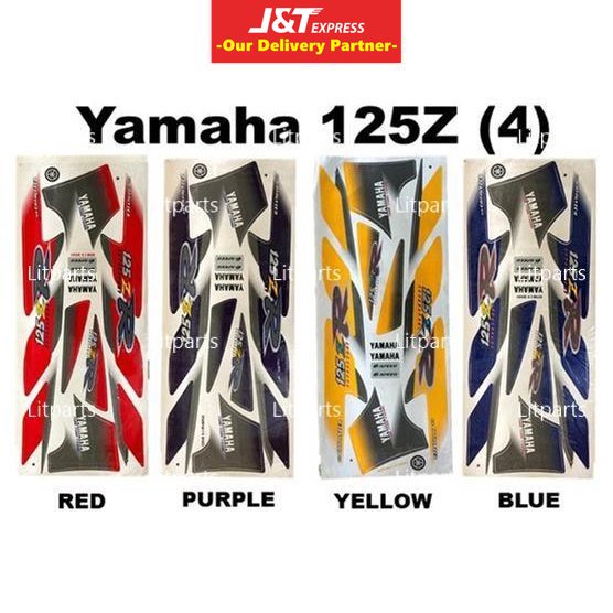 125Z Y125Z Y125 Z (4) Body Sticker Stripe แดง / น้ําเงิน / ม่วง / เหลือง