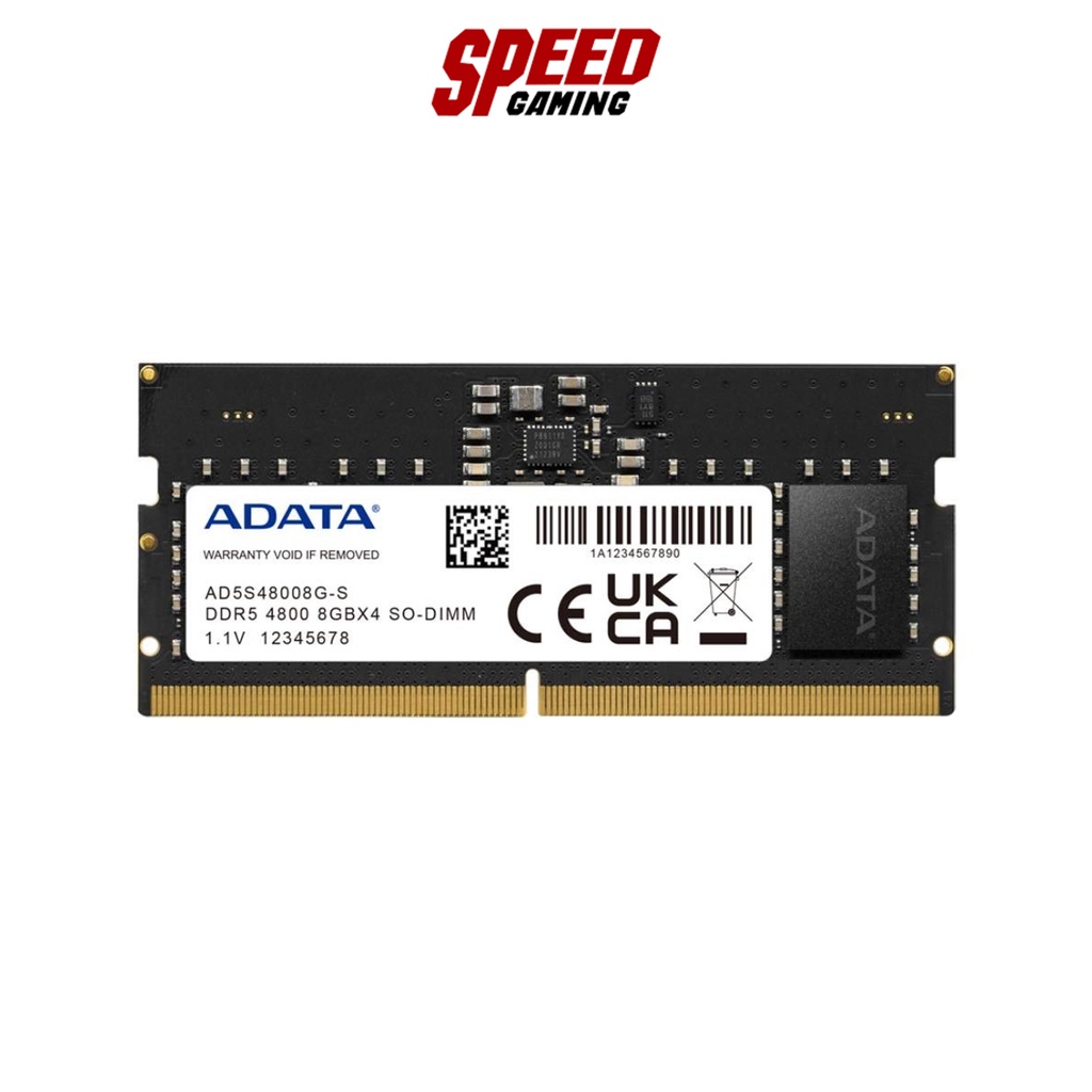 ADATA RAM NOTEBOOK AD5S48008G-S 8GB BUS4800 DDR5 8*1/LT By Speed Gaming