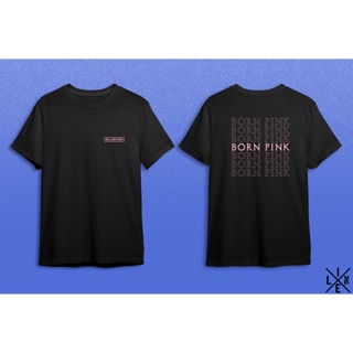 เสื้อยืดลําลอง แขนสั้น พิมพ์ลาย Distro KPOP BLACKPINK BORN PINK CONCERT V1