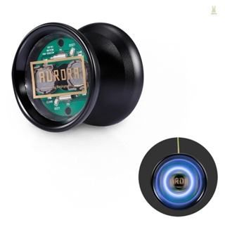 Flt โยโย่อลูมิเนียมอัลลอยด์ T6 Yoyo 8 Ball KK สีรุ้ง พร้อมเชือก สีเงิน สําหรับเด็ก