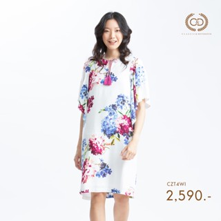 C&amp;D ชุดเดรส COTTTON NANO DR ชุดแซกยาว (CZT4WI)