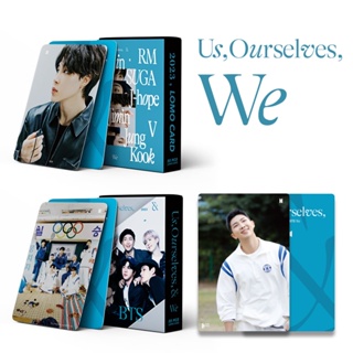 LOMO CARD Folio Us, Ourselves, and BTS WE บีทีเอส โลโม่การ์ดแบบ 2 ด้าน โค้งมน ไร้ขอบ 54 ชิ้น/กล่อง ขนาด 8.7×5.7cm KPOP